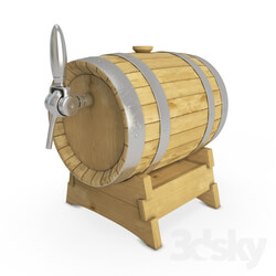 Other kitchen accessories - Wooden beer barrel 
