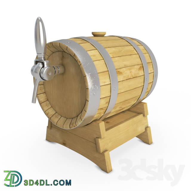 Other kitchen accessories - Wooden beer barrel