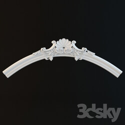 Decorative plaster - An arched decorative element 