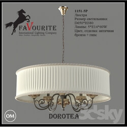Ceiling light - Favourite 1151-5 light chandelier 