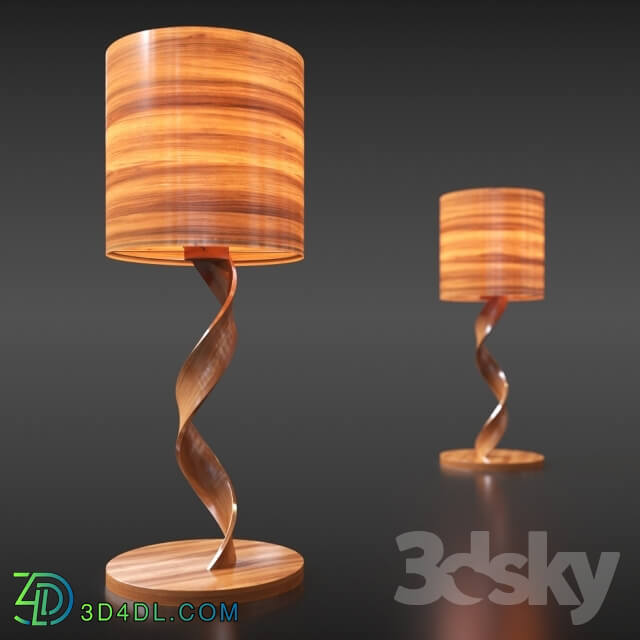 Table lamp - Lamp made of wood