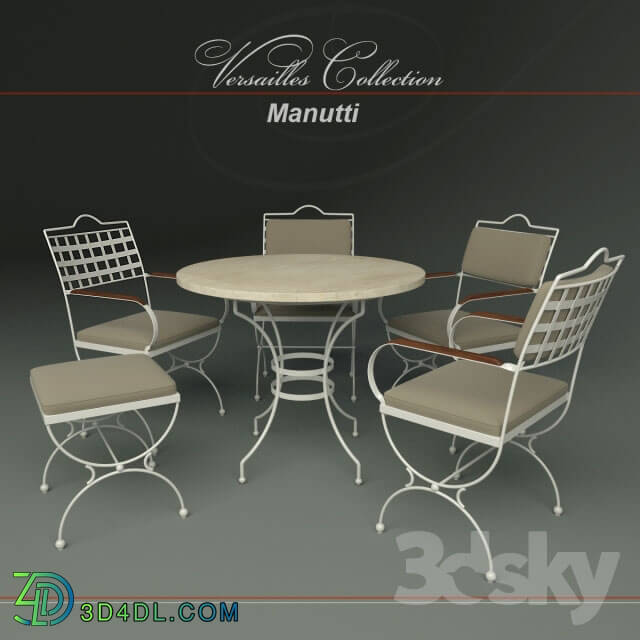 Table _ Chair - Manutti_ Garden furniture