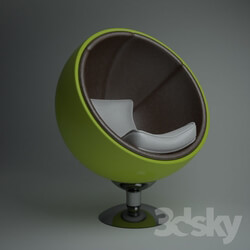 Arm chair - split ball chair 