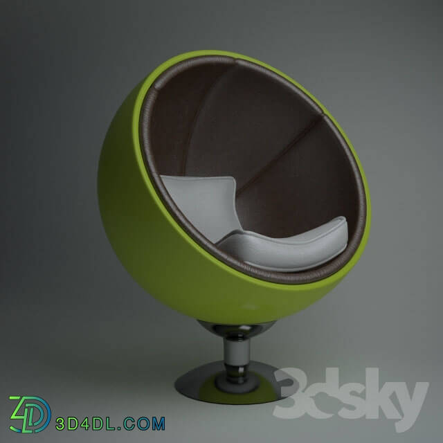 Arm chair - split ball chair