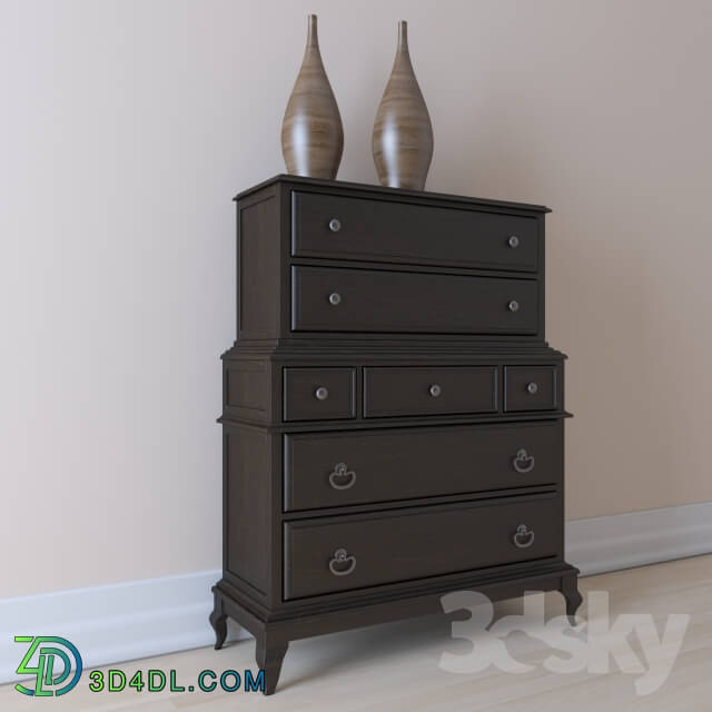 Sideboard _ Chest of drawer - Hooker Furniture Bedroom Corsica Dark Chest on Chest