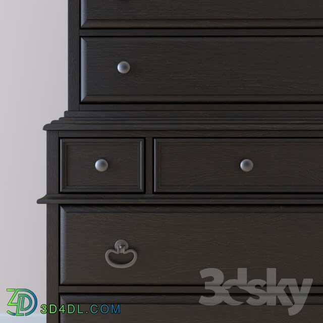 Sideboard _ Chest of drawer - Hooker Furniture Bedroom Corsica Dark Chest on Chest