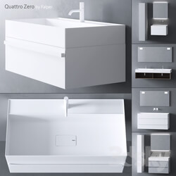 Bathroom furniture - Quattro Zero by Falper 