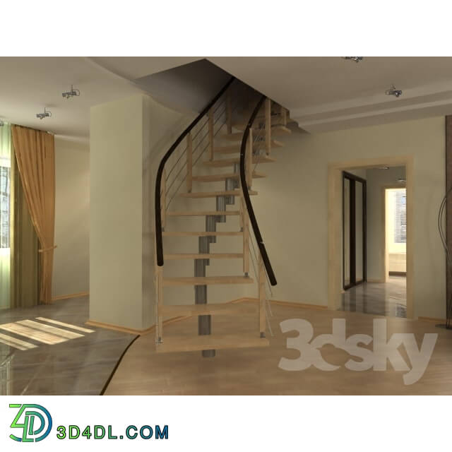Staircase - Staircase on metallokarkase