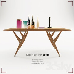 Table - Coffee table SPECK __ inlay_ 