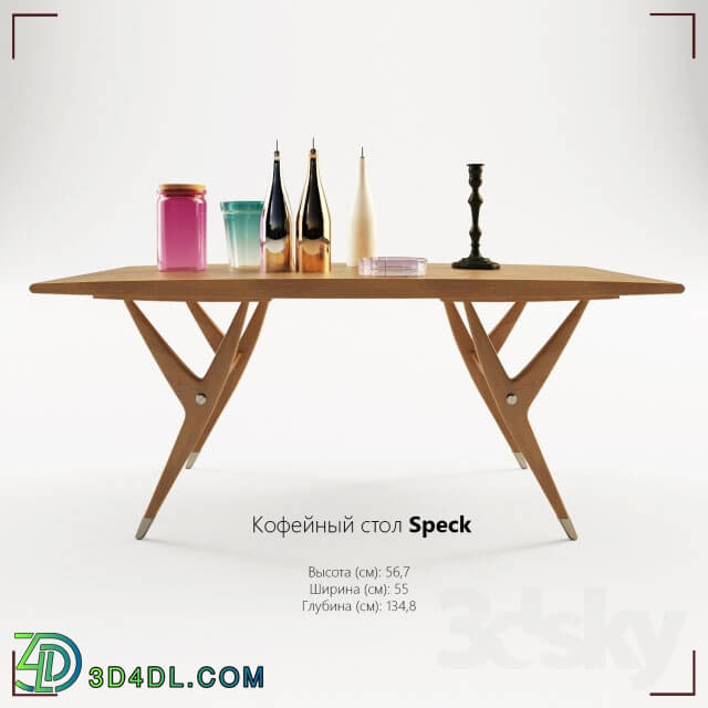 Table - Coffee table SPECK __ inlay_