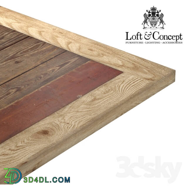 Table - CAST IRON AND LARCH RESTAURANT TABLE SQUARE