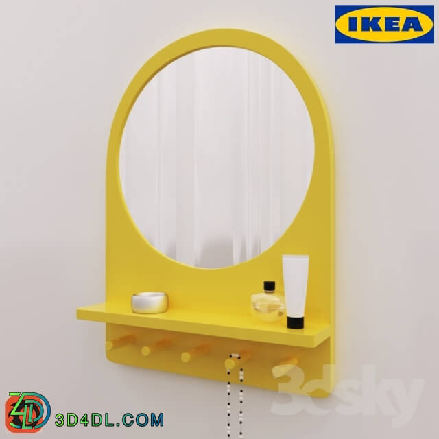 Mirror - Mirror with shelf and hooks IKEA Saltred