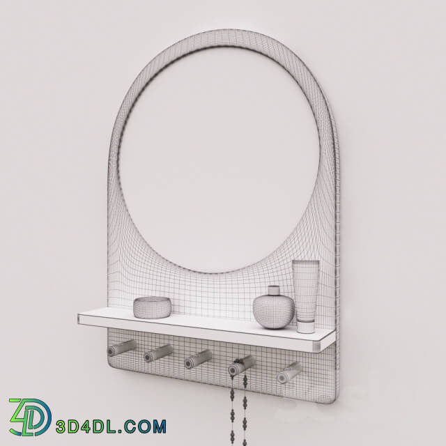 Mirror - Mirror with shelf and hooks IKEA Saltred