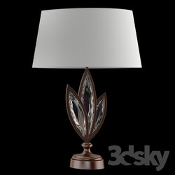 Table lamp - Fine Art Lamps 854610-32 _bronze finish_ faceted crystals_ 