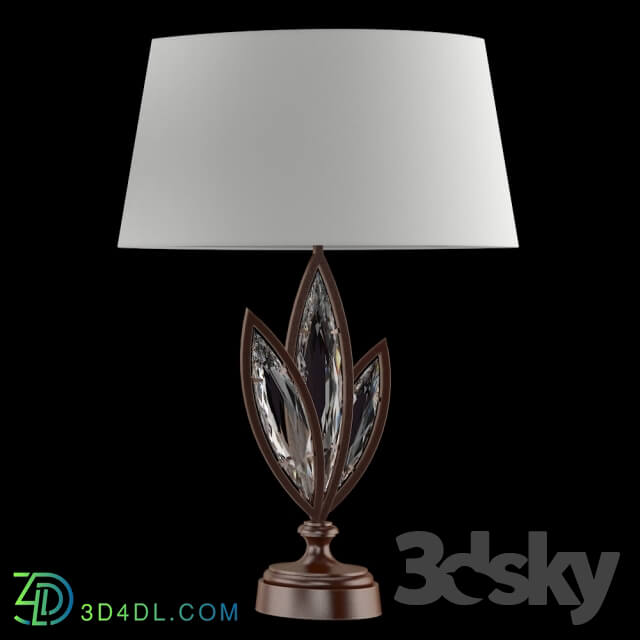 Table lamp - Fine Art Lamps 854610-32 _bronze finish_ faceted crystals_