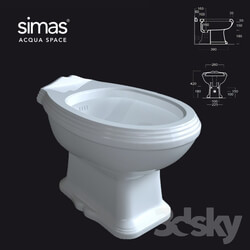 Toilet and Bidet - Bidet simas AR_823 OM 