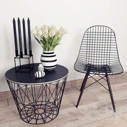 Table _ Chair - Decorative set 