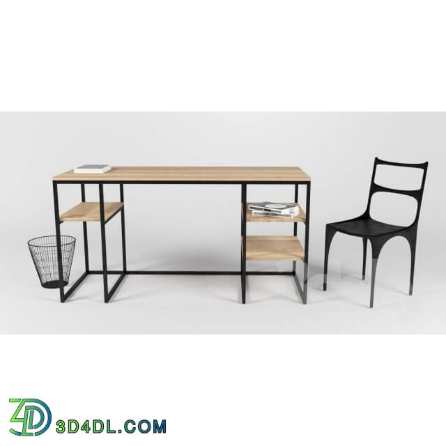 Table _ Chair - Desk ndustrial