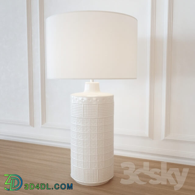 Table lamp - Table lamp POTTERYBARN Jamie Young Emma Ceramic Column Table Lamp