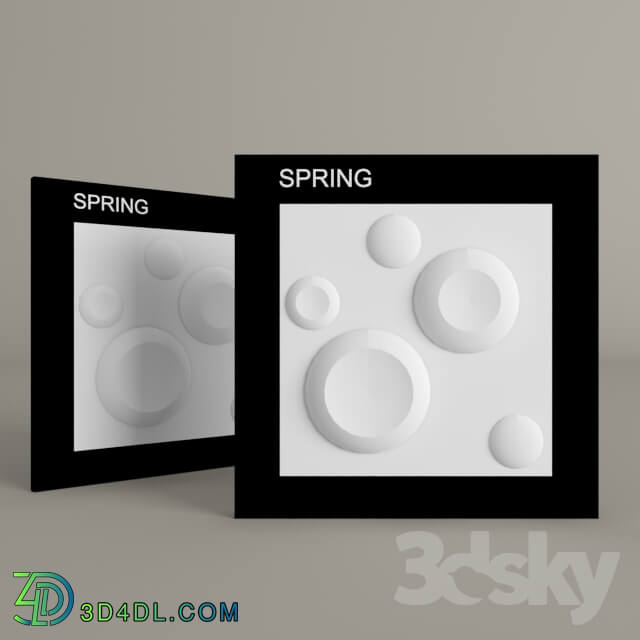 3D panel - Spring 3d panel _bamboo_