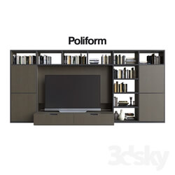 Wardrobe _ Display cabinets - POLIFORM VARENNA SISTEMI GIORNO WALL SYSTEM 13 