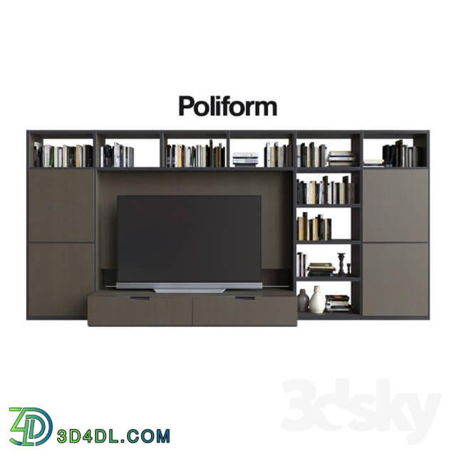Wardrobe _ Display cabinets - POLIFORM VARENNA SISTEMI GIORNO WALL SYSTEM 13