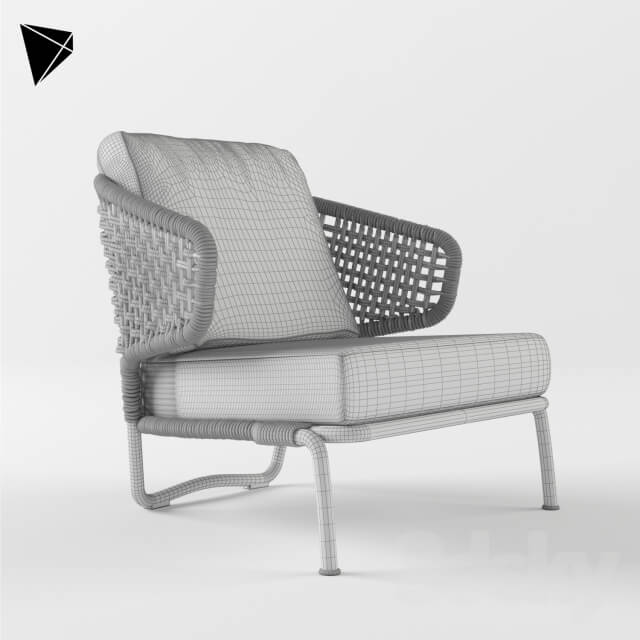 Arm chair - Minotti Aston Cord