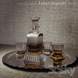 Other decorative objects - Set for whiskey Linea Argenti CR1859 