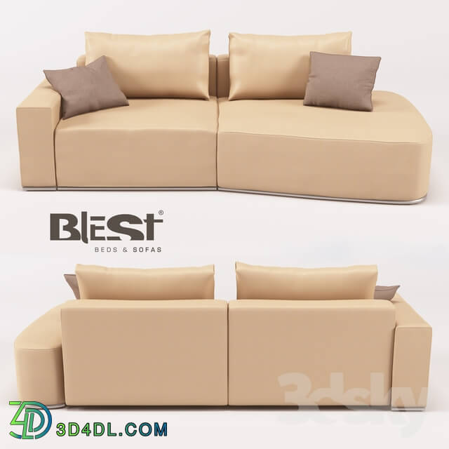 Sofa - OM Blank modular BL_101 in the configuration BMR _ 1TMX _ TTML from the manufacturer Blest TM