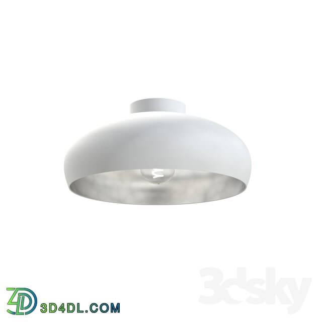 Ceiling light - 94548 Ceiling lamp MOGANO_ 1х60W _E27__ Ø400_ H170_ steel_ white_ silver