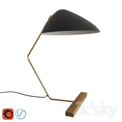 Table lamp - Curvilinear Mid-Century Table Lamp 