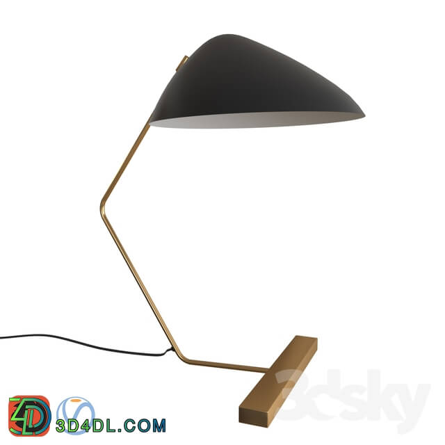 Table lamp - Curvilinear Mid-Century Table Lamp