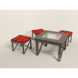 Table _ Chair - Table _ stool for verandah 