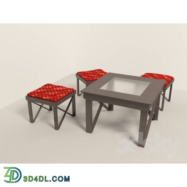 Table _ Chair - Table _ stool for verandah