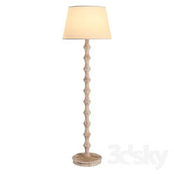 Floor lamp - Belgian White Decorative Floor Lamp by Studio Bamboo Visual Comfort 