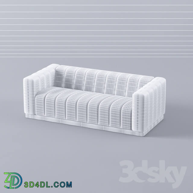 Sofa - velor gray sofa