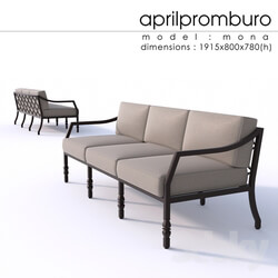Sofa - Aprilpromburo Mona 3-seat sofa 