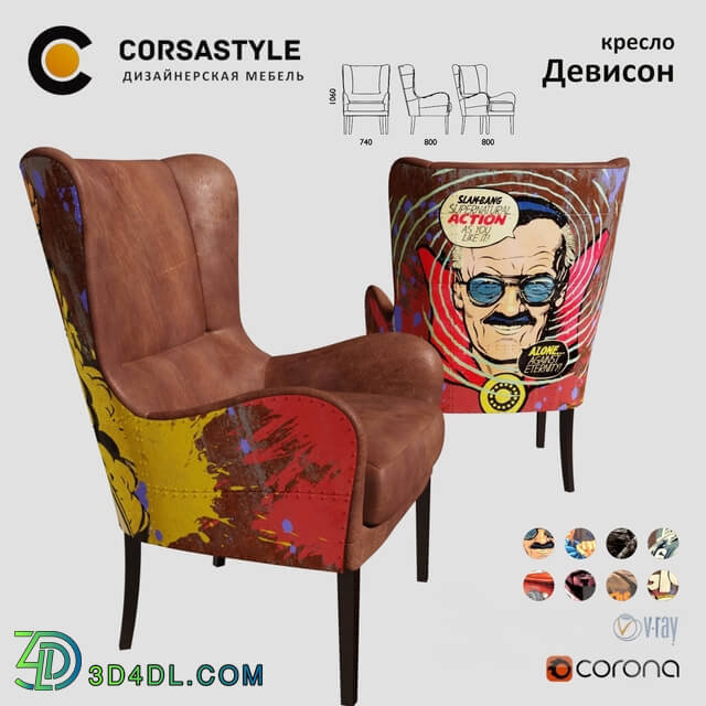 Arm chair - Armchair davison paint