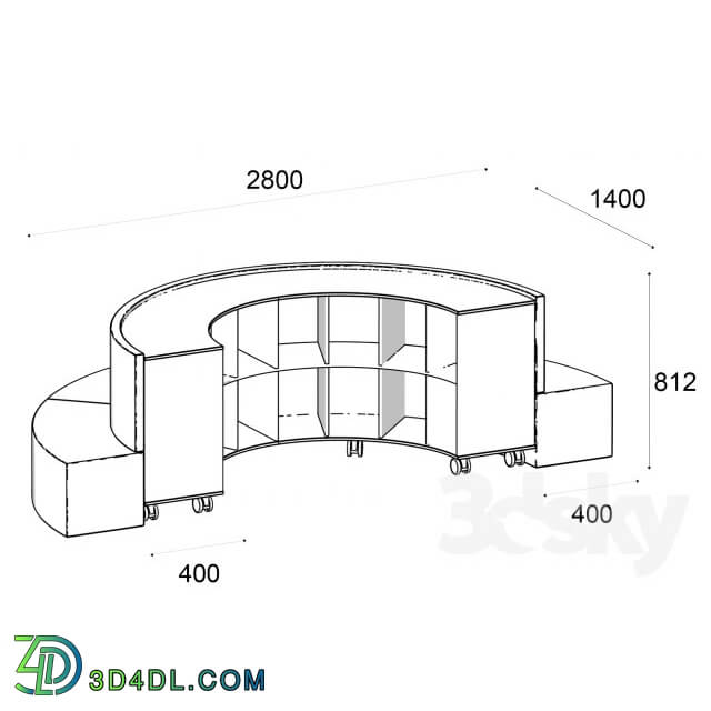 Office furniture - BOOK SHELF