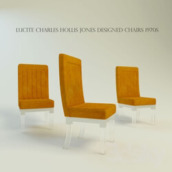 Chair - Lucite Charles Hollis Jones designed Chairs 1970s 