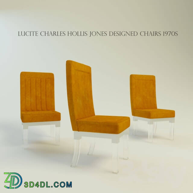 Chair - Lucite Charles Hollis Jones designed Chairs 1970s