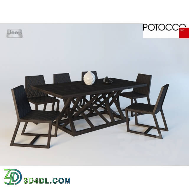 Table _ Chair - Potocco Tenso