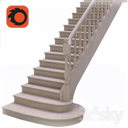Staircase - Wooden stairs 