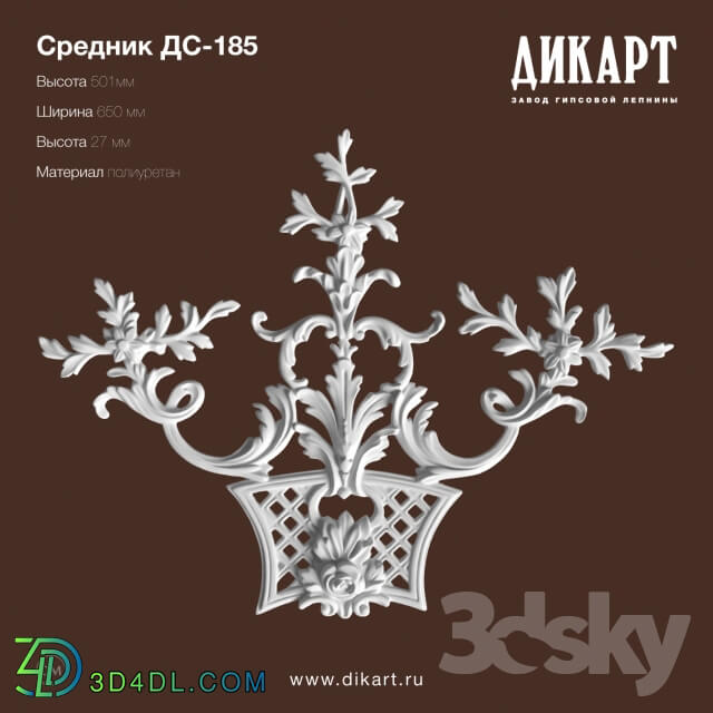 Decorative plaster - DS-185_501x650x27mm