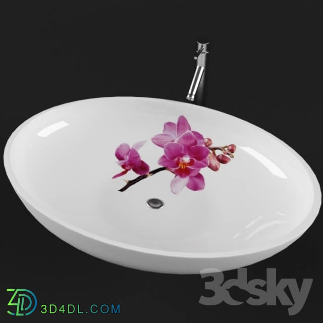 Wash basin - wash with painting