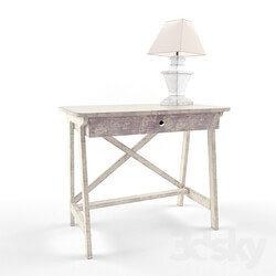 Table - Desk with lamp 