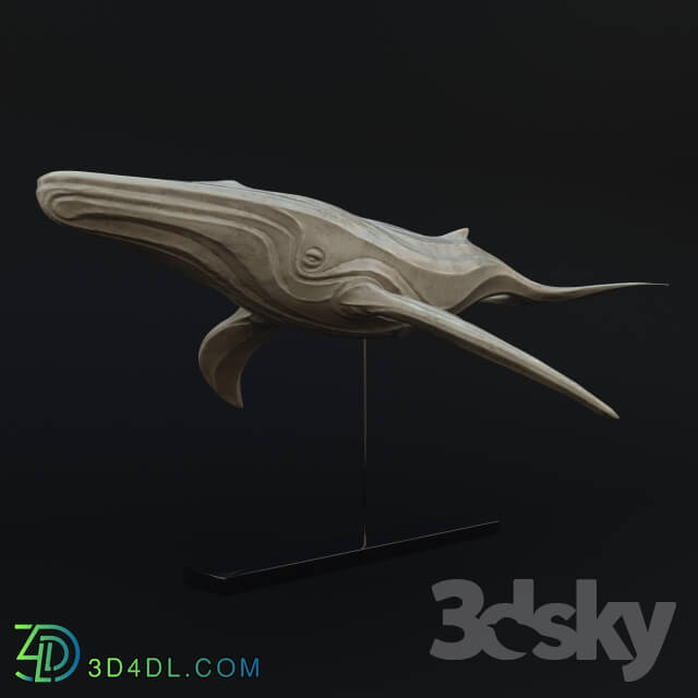 Sculpture - whale figurine