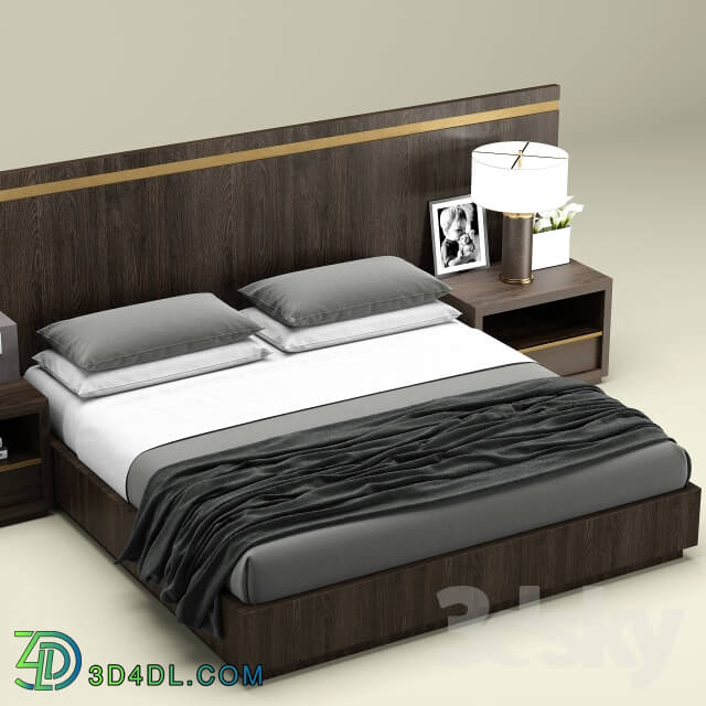 Bed - RH Modern Bezier bed