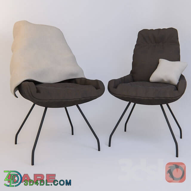 Arm chair - Elbow-Claw brown KARE 81533