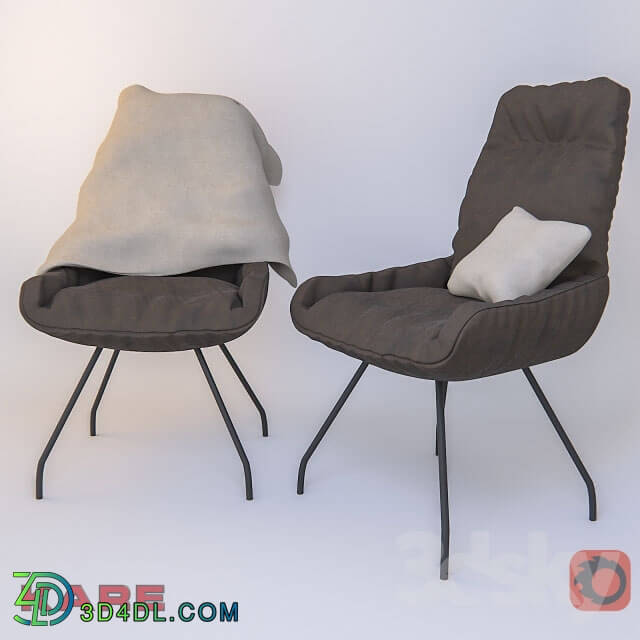 Arm chair - Elbow-Claw brown KARE 81533